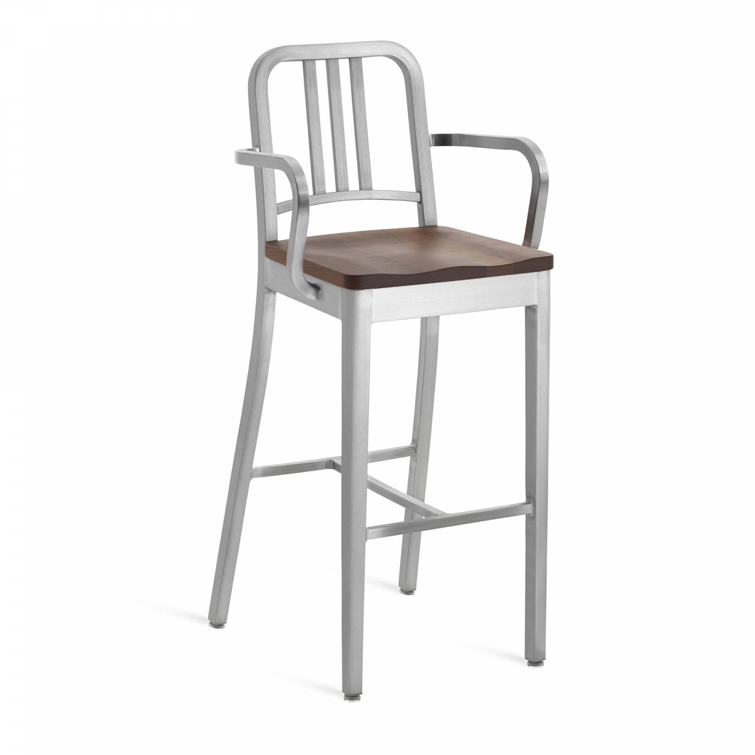 1104 Navy Barstool With Arms