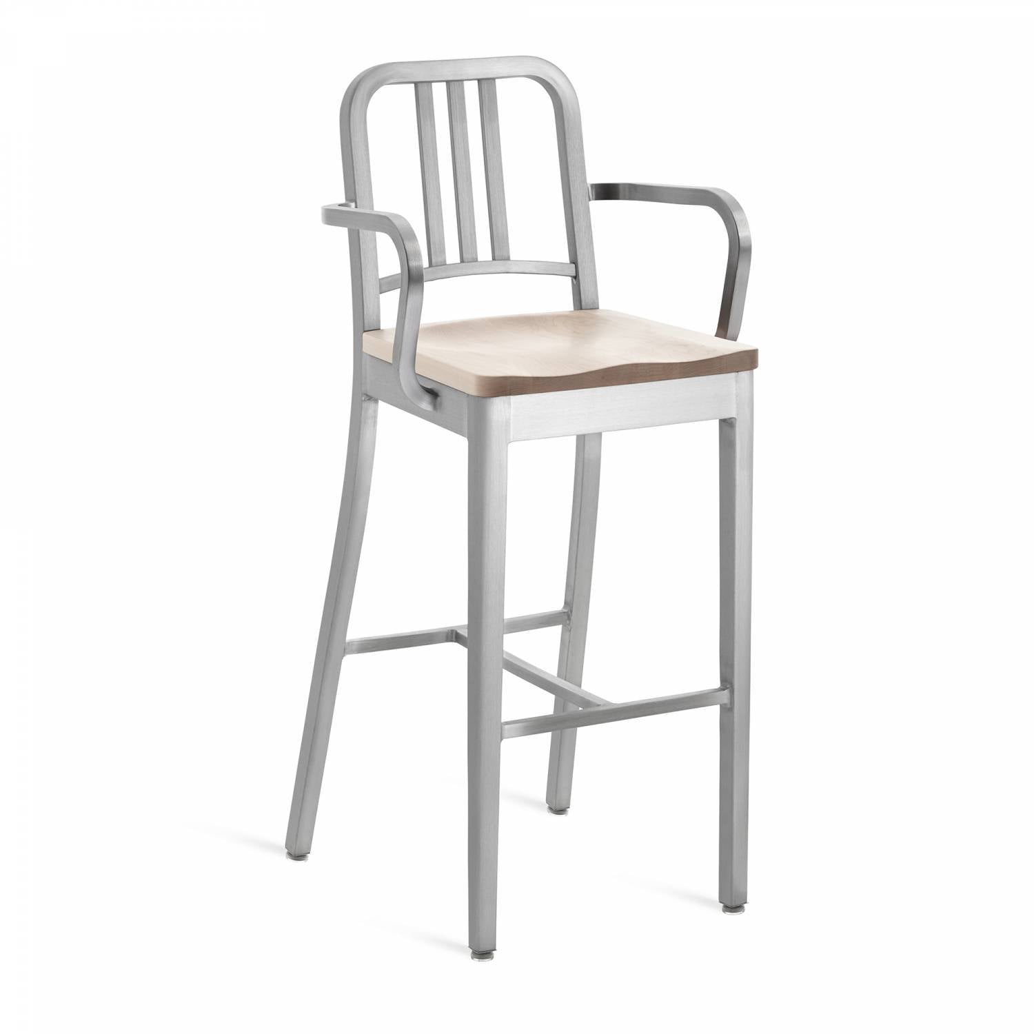 1104 Navy Barstool With Arms