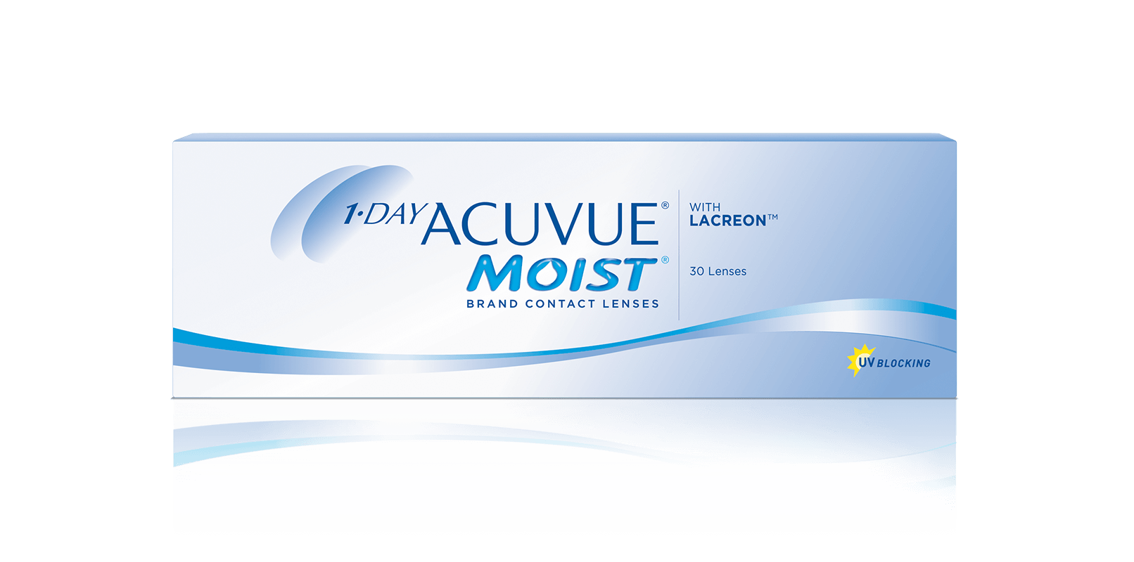 Acuvue 1-Day Moist 30 Pack - $38/box