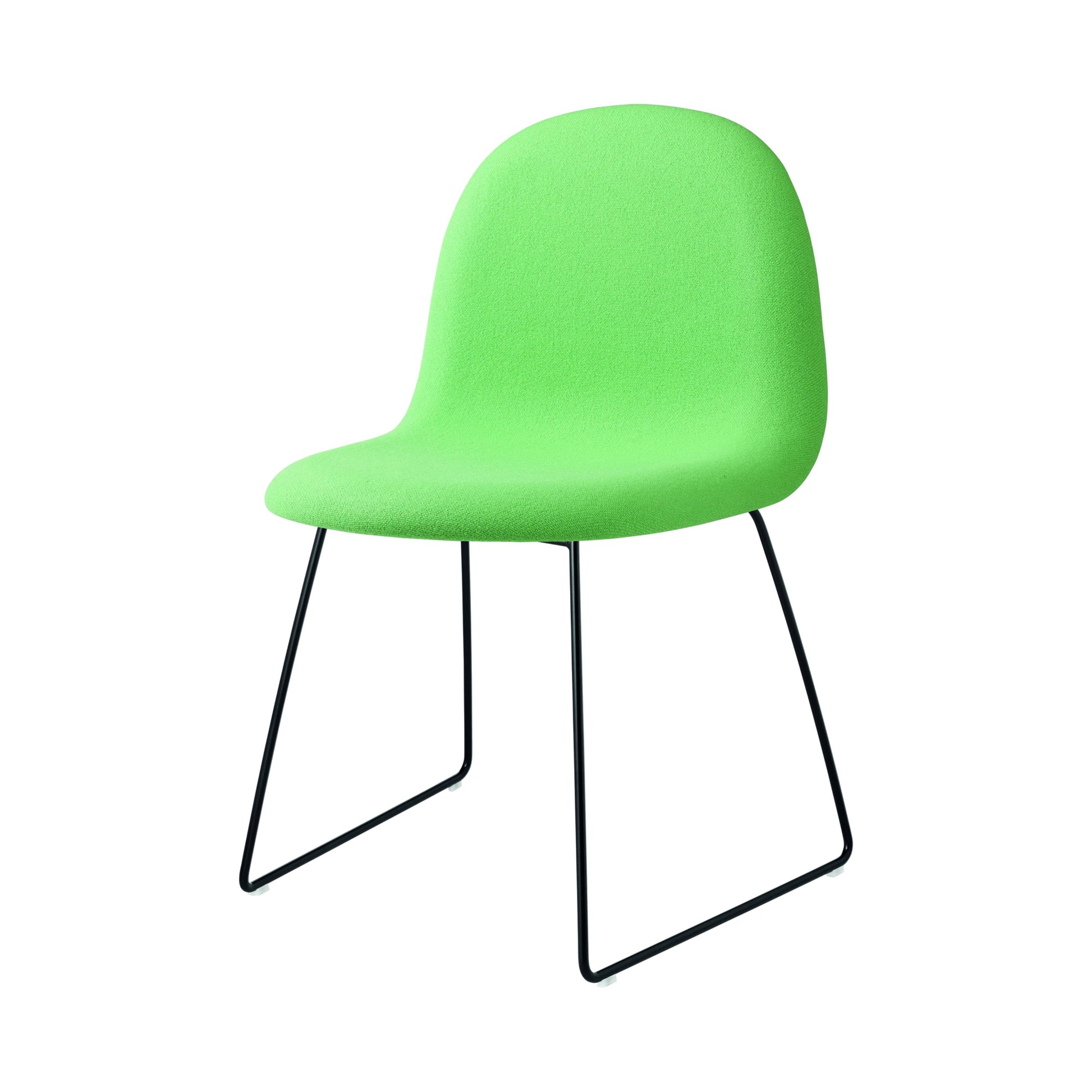 3D Dining Chair: Sledge Base + Full Upholstery