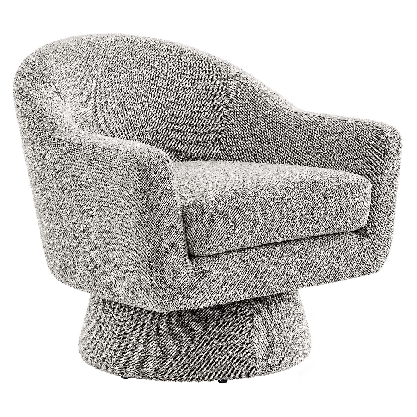 Astral Boucle Fabric Boucle Fabric Swivel Chair