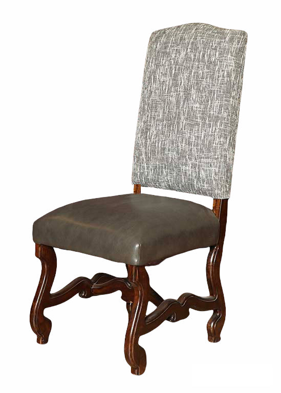 Black Linen Southwestern Dining Chair Set