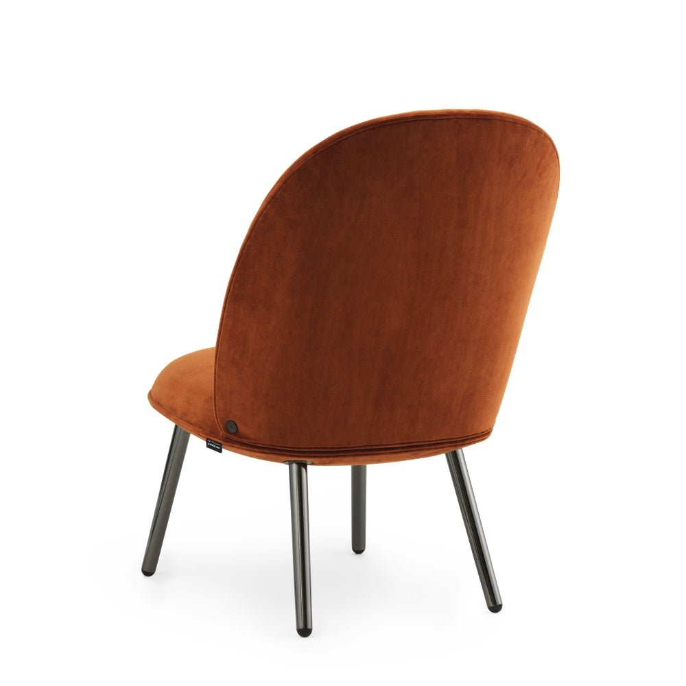 Ace Lounge Chair - Black Metallic Legs