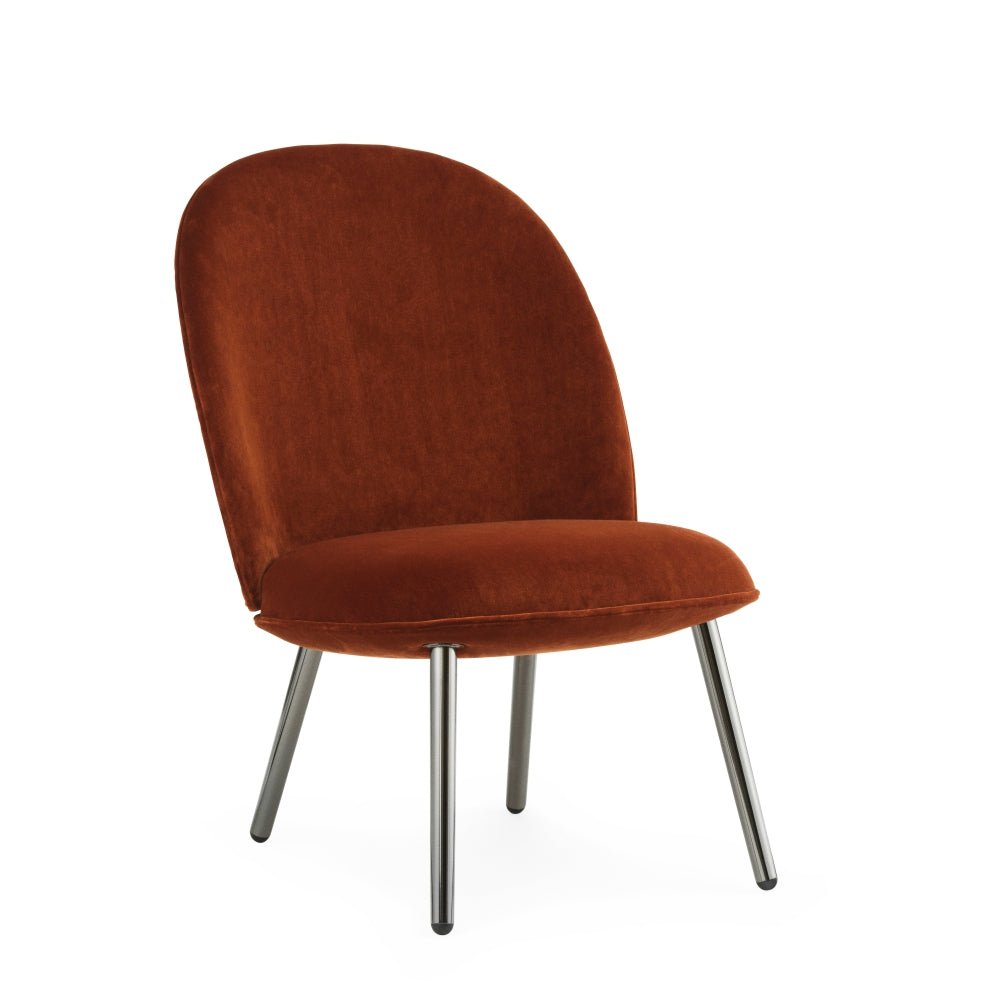 Ace Lounge Chair - Black Metallic Legs