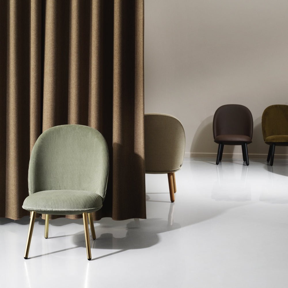 Ace Lounge Chair - Brass Legs