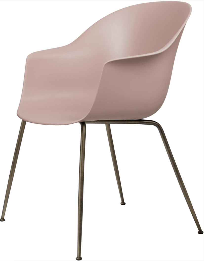 Bat Dining Armchair - Antique Brass Base