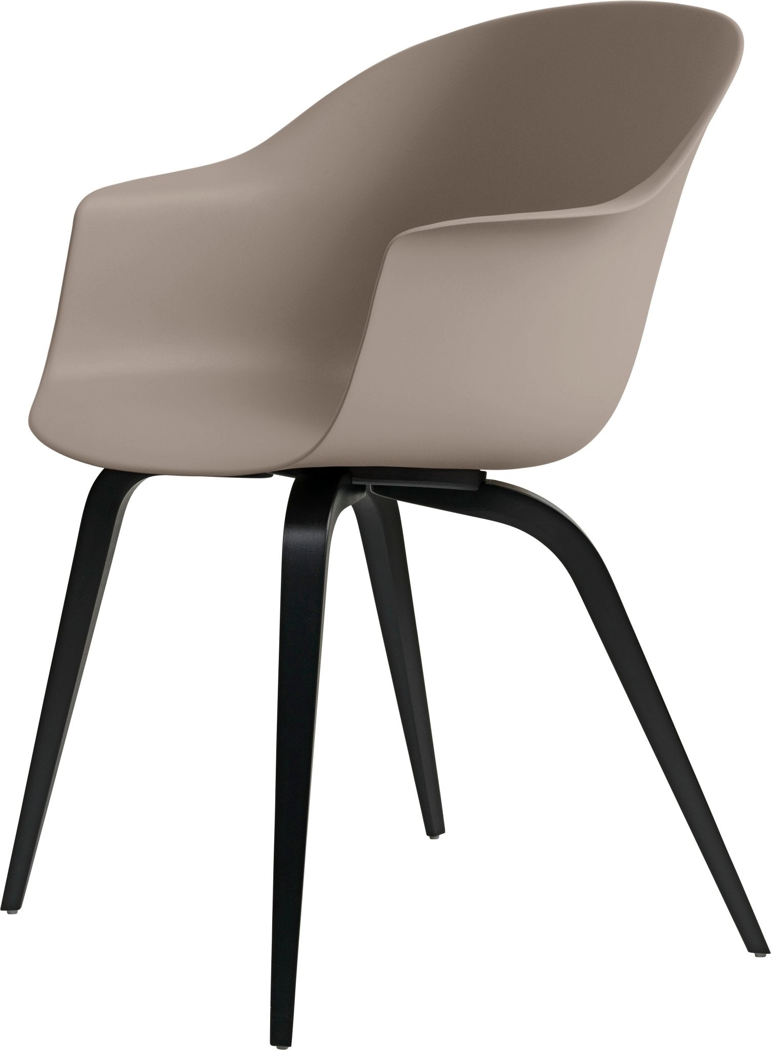 Bat Dining Armchair - Black Stained Beech Base