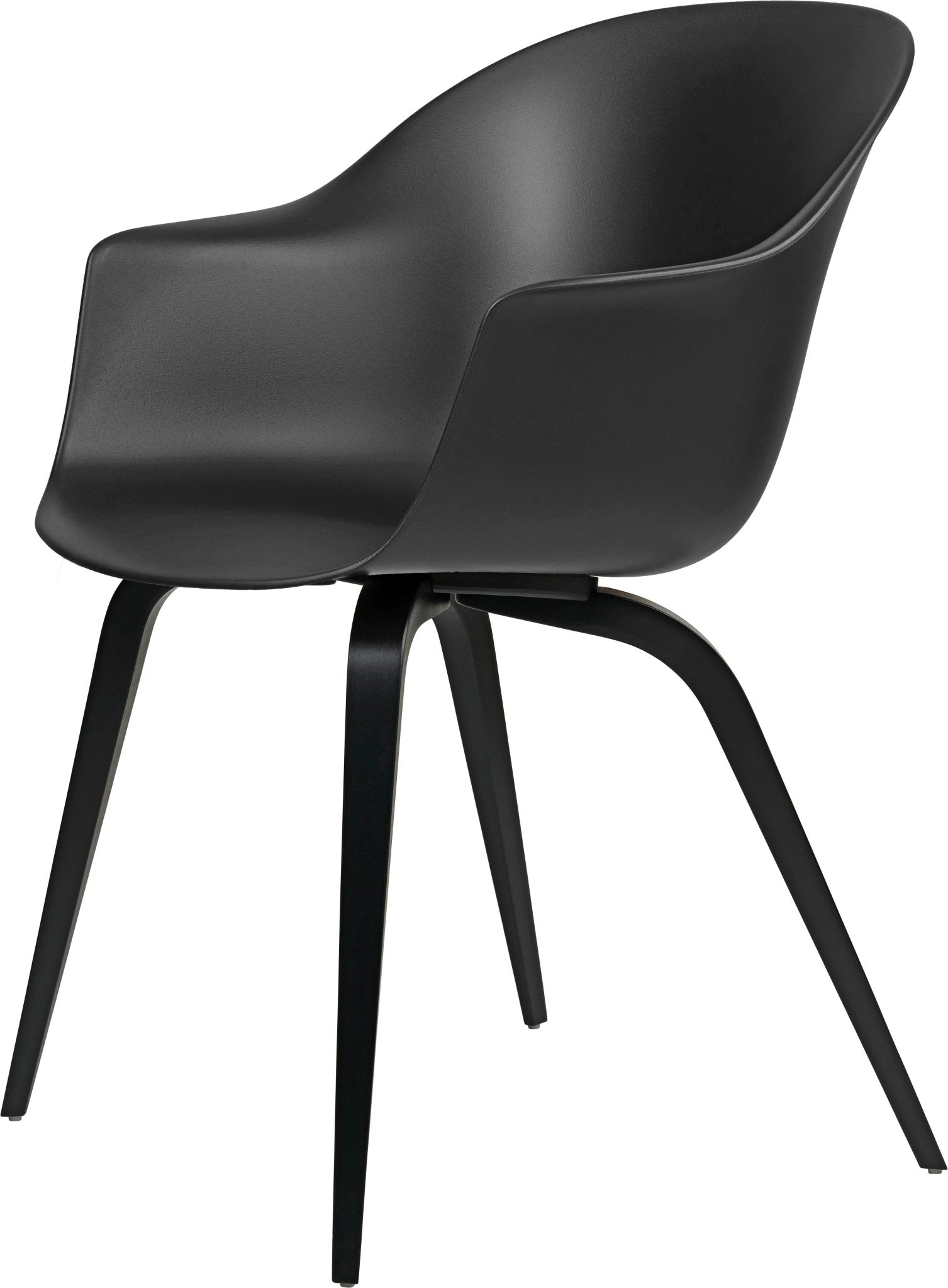 Bat Dining Armchair - Black Stained Beech Base