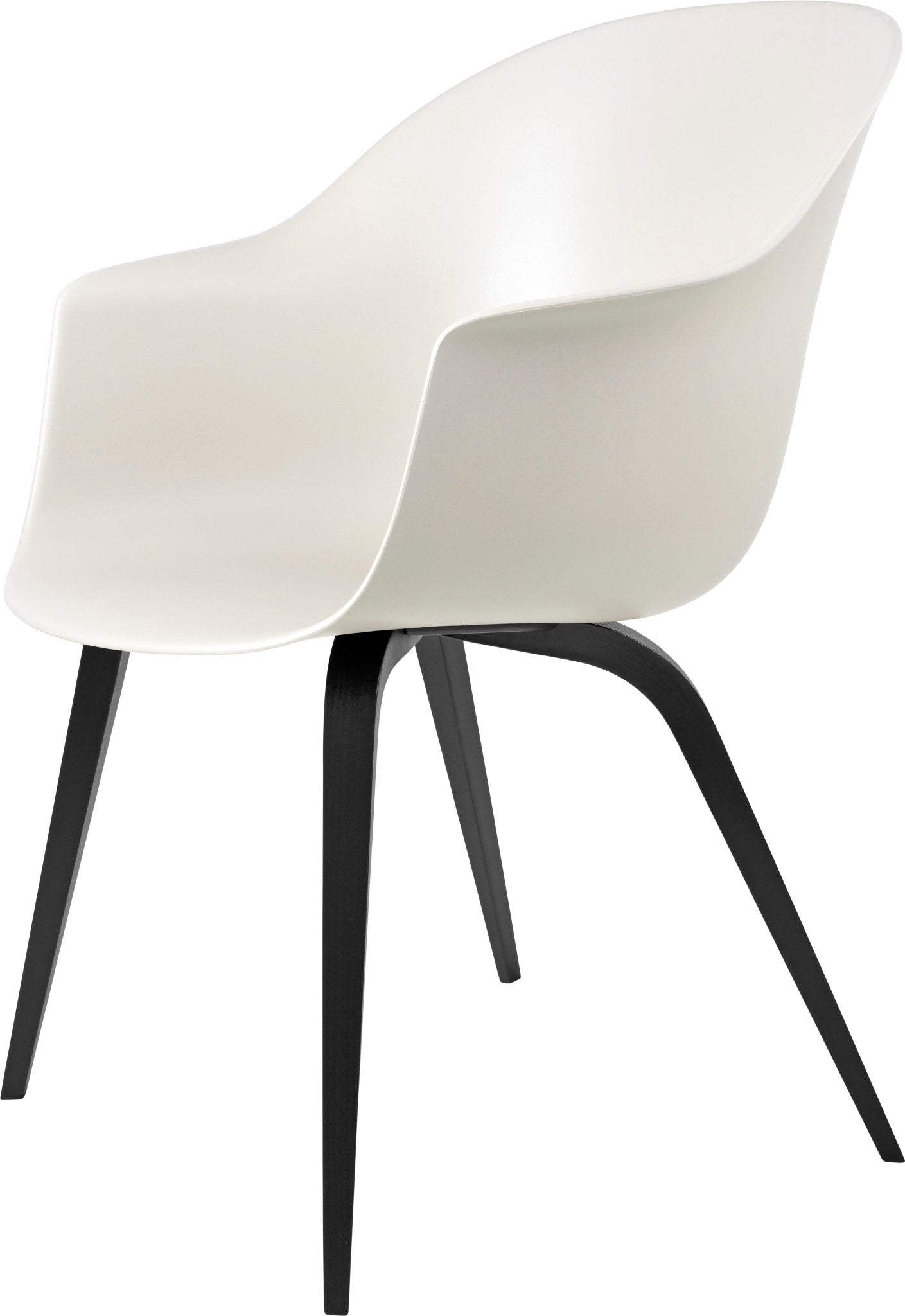 Bat Dining Armchair - Black Stained Beech Base
