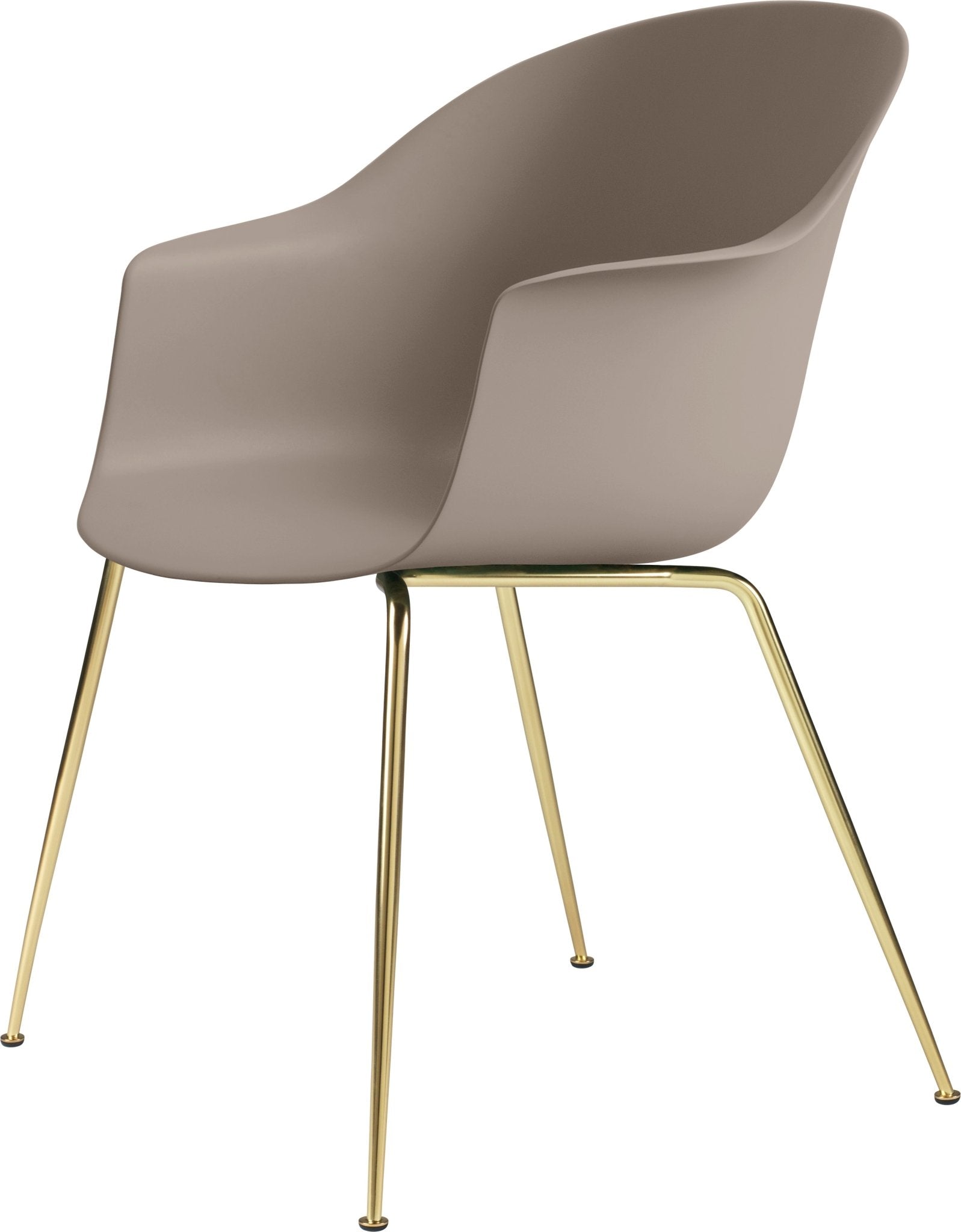 Bat Dining Armchair - Matte Brass Base