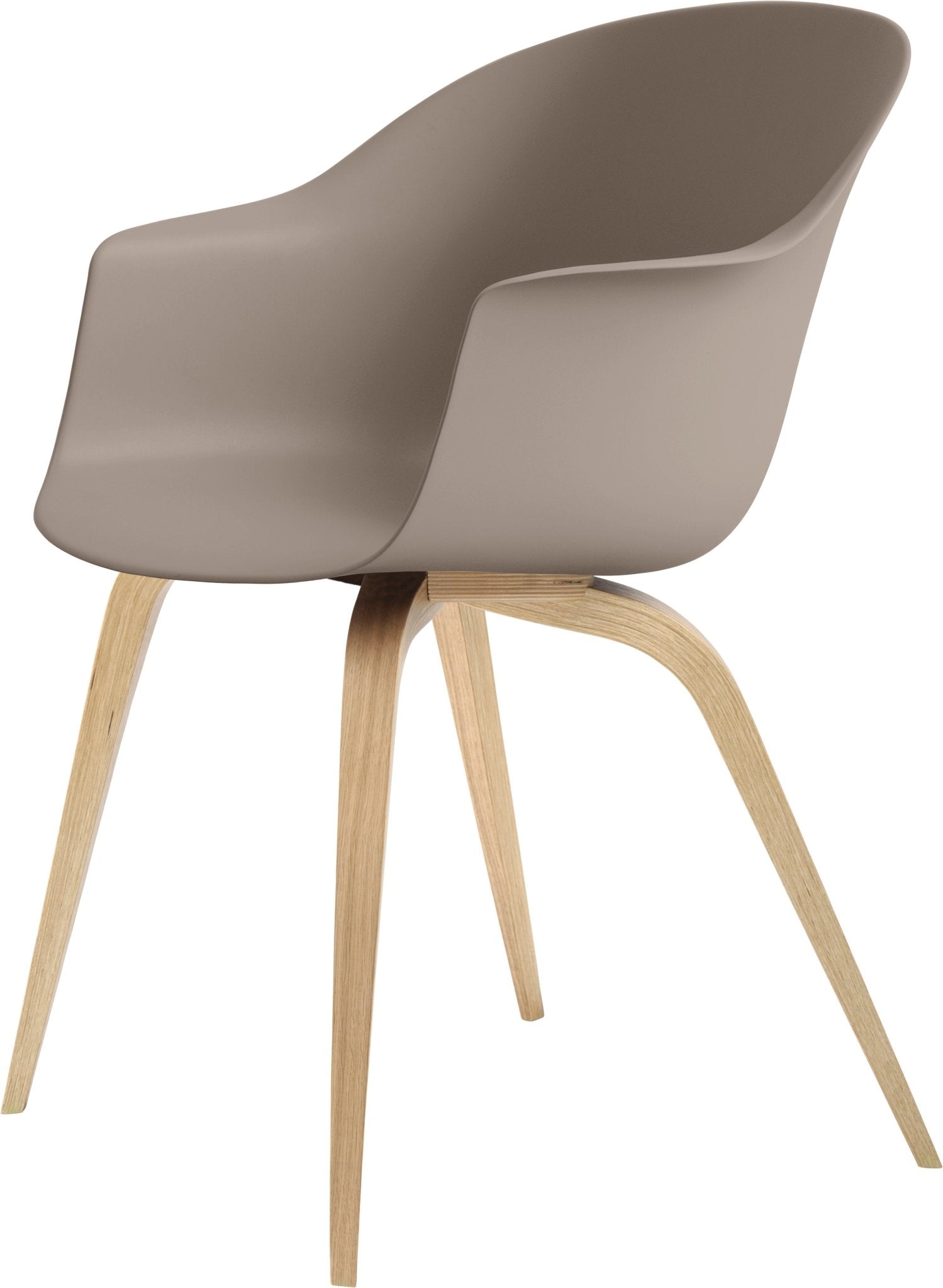 Bat Dining Armchair - Matte Oak Base