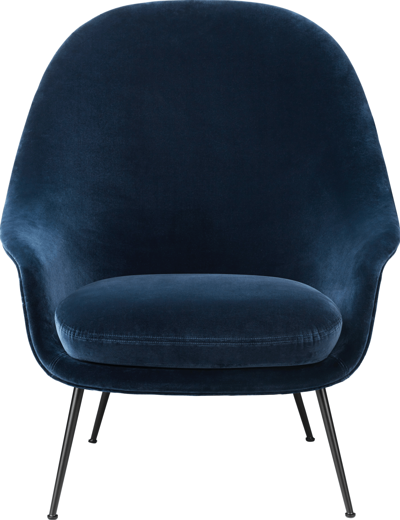 Bat Lounge Chair w/ High Back - Black