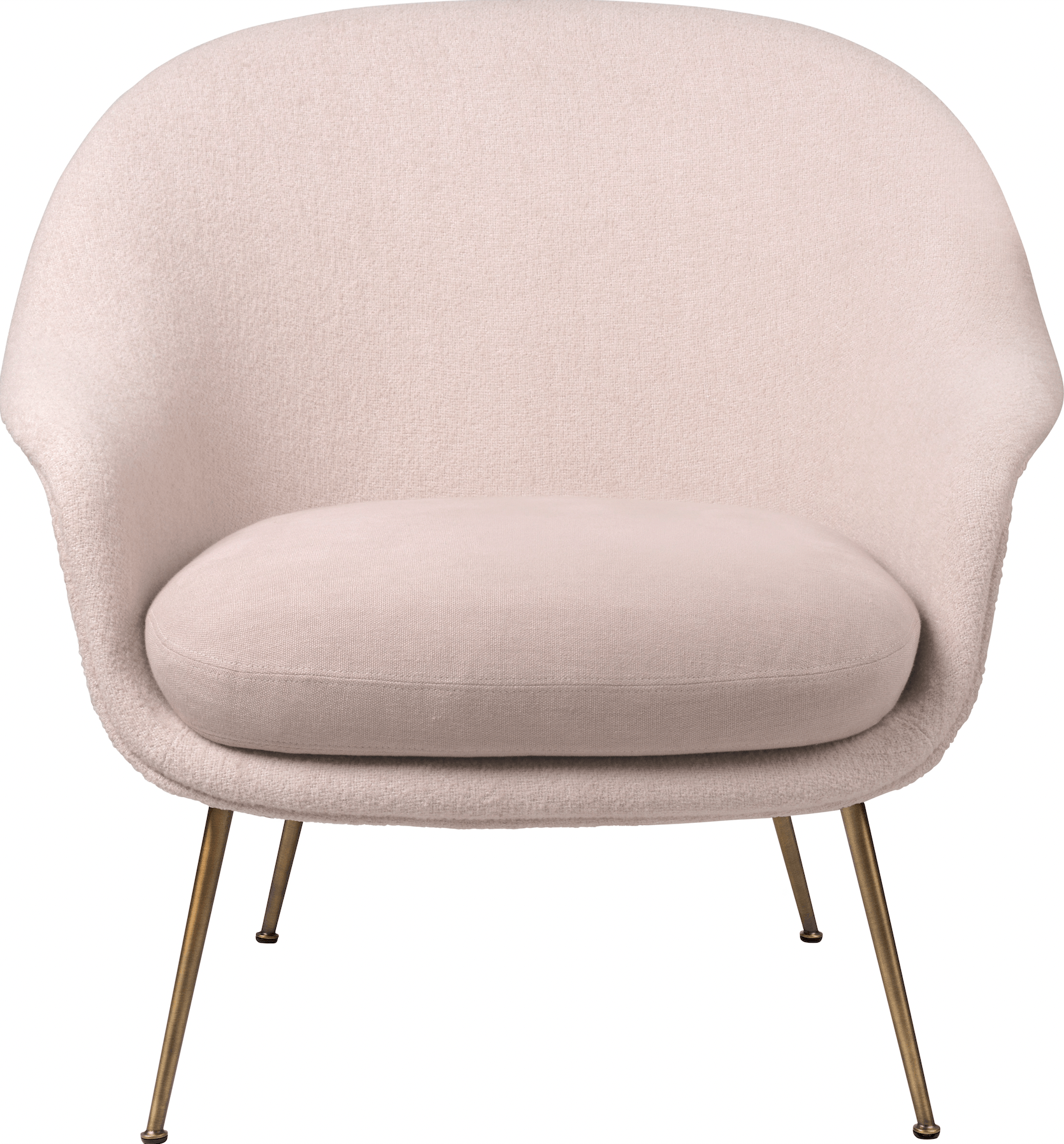 Bat Lounge Chair w/ Low Back - Antique Brass