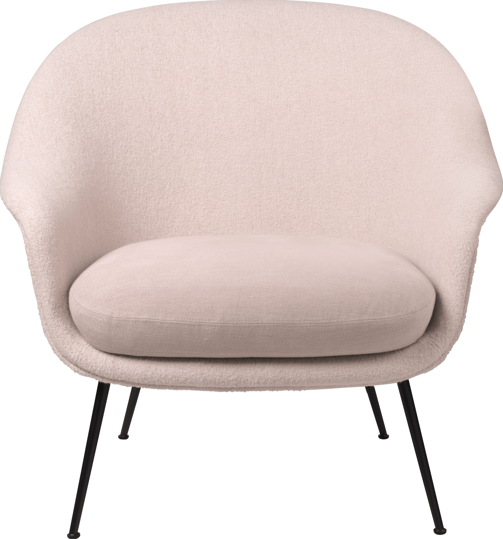 Bat Lounge Chair w/ Low Back - Matte Black