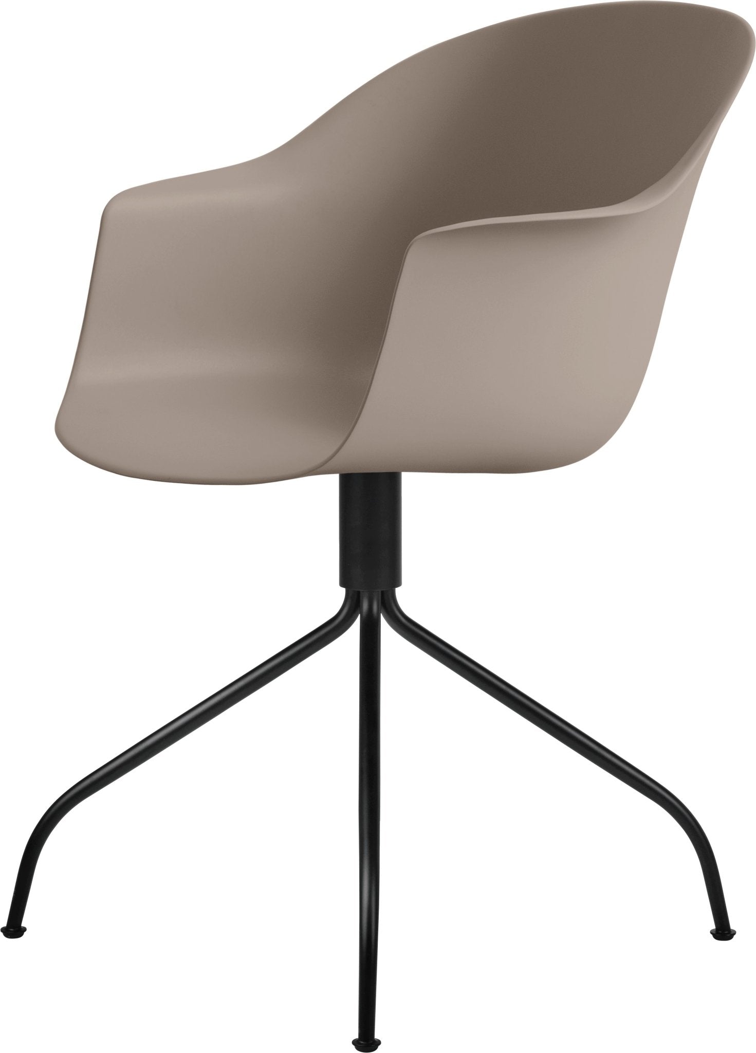 Bat Meeting Armchair - Black Swivel Base