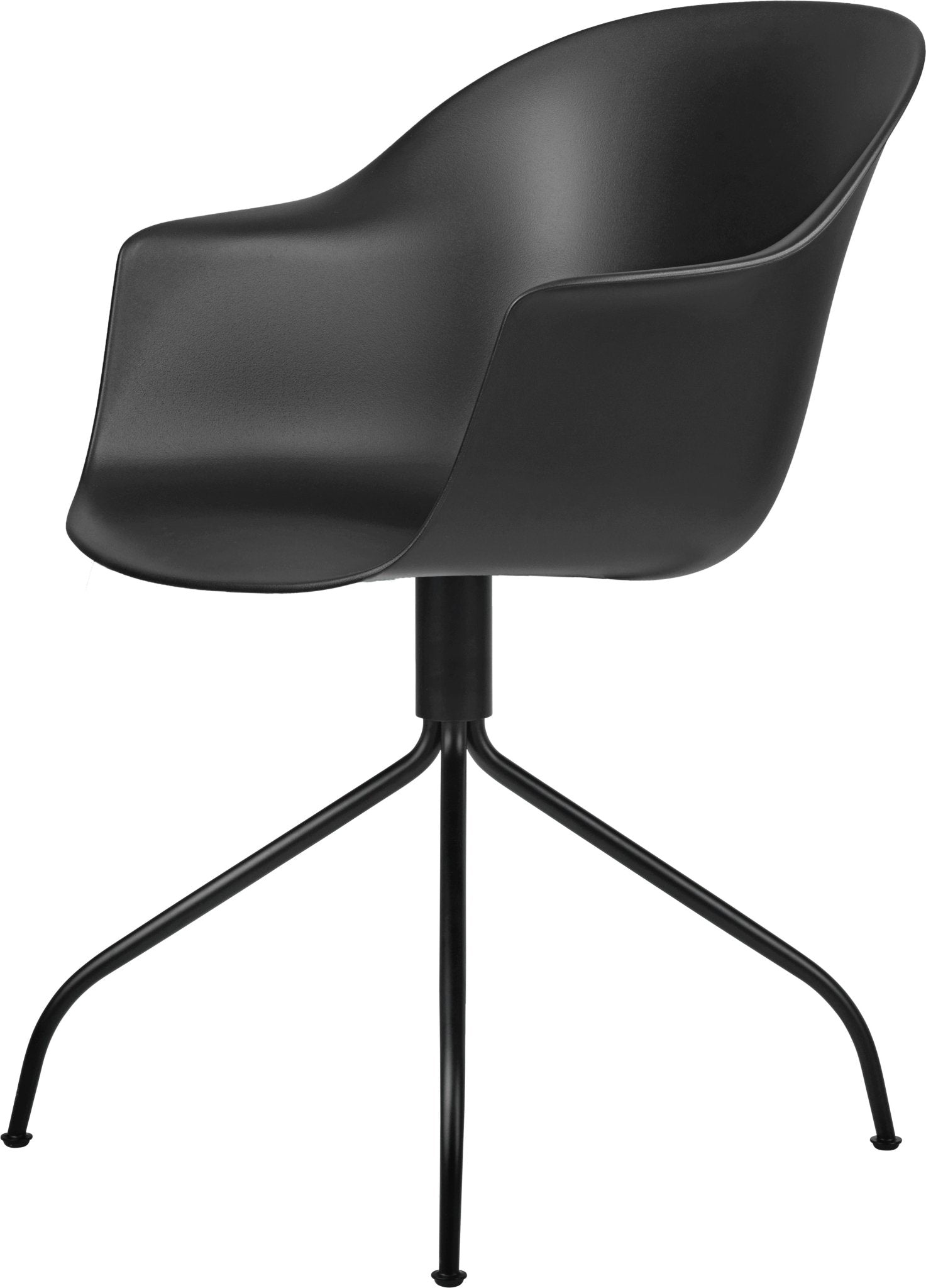 Bat Meeting Armchair - Black Swivel Base