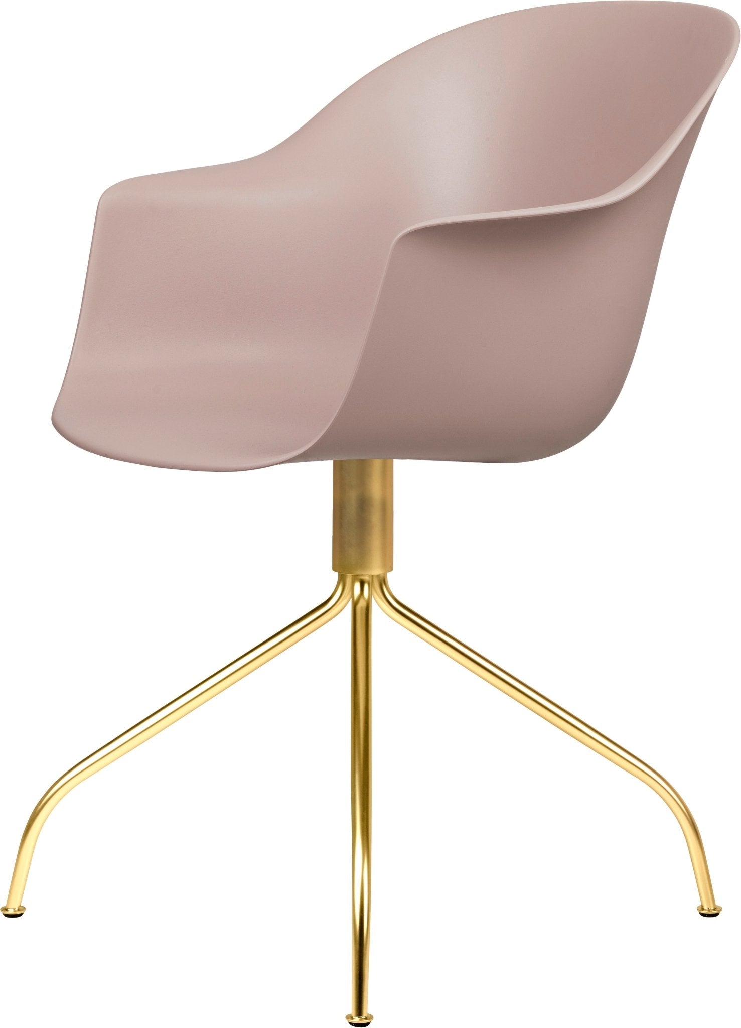 Bat Meeting Armchair - Brass Swivel Base