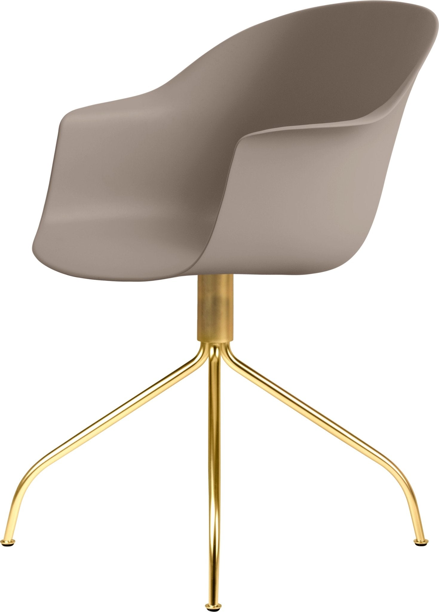 Bat Meeting Armchair - Brass Swivel Base