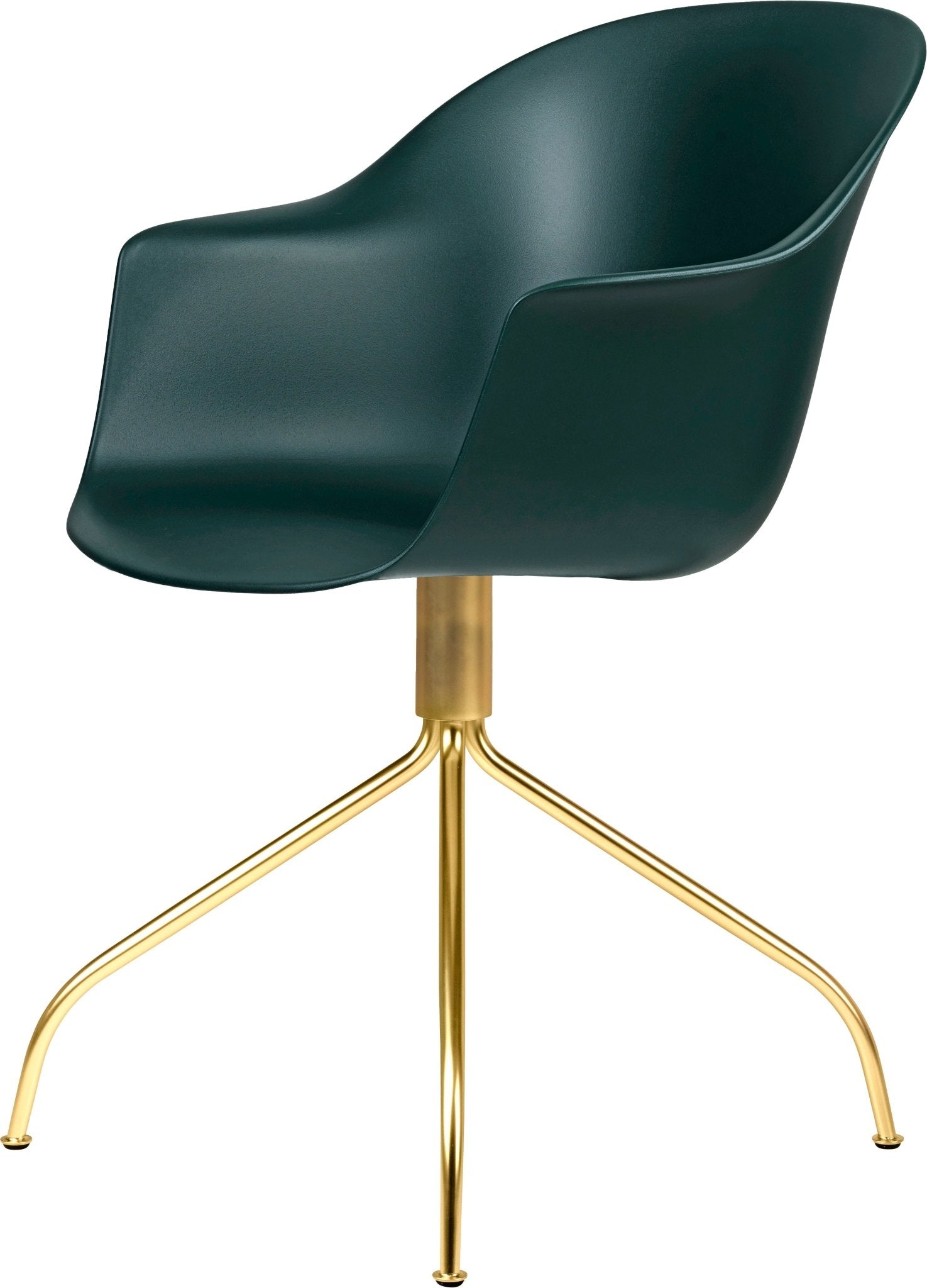 Bat Meeting Armchair - Brass Swivel Base