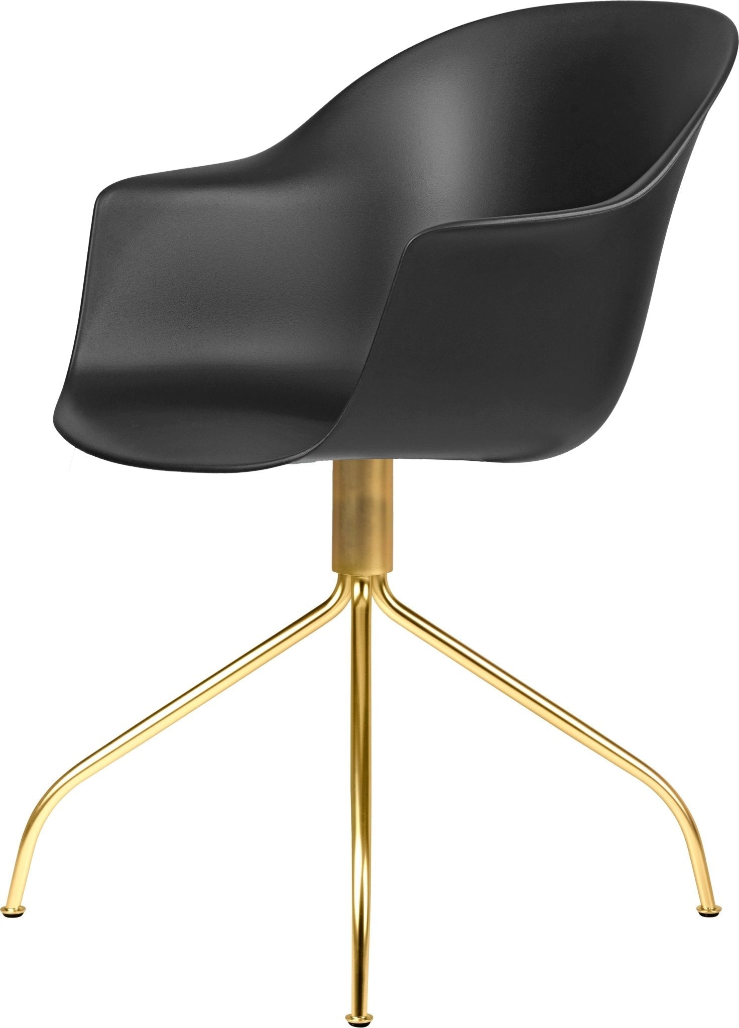 Bat Meeting Armchair - Brass Swivel Base